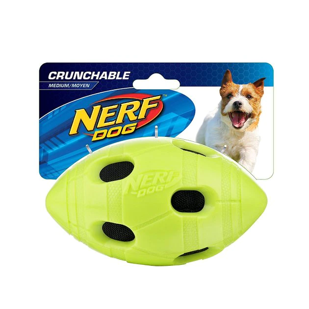 Nerf Dog Crunchable Football Dog Toy