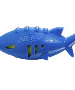 Nerf Dog Super Soaker Squeak Shark Dog Toy