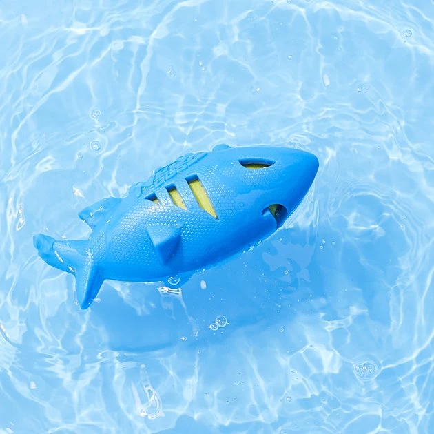 Nerf Dog Super Soaker Squeak Shark Dog Toy - Image 2