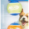Nerf Dog Squeaker TPR Tennis Ball Dog Toy, 2 pack