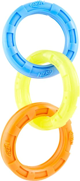 Nerf Dog Tuff Tug 3 Ring Dog Toy