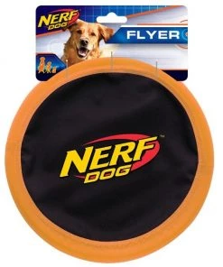 Nerf Dog Flyer Nylon Zone Flyer Dog Toy, 10-in