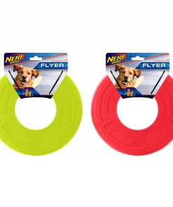 Nerf Dog Flyer Atomic Dog Toy, 10-in, Color Varies
