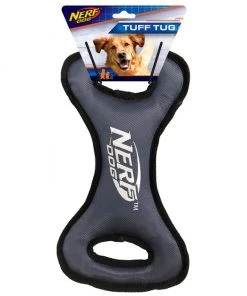 Nerf Dog Tuff Tug Foam Filled Nylon Plush Infinity Tug Dog Toy, 12.5-in