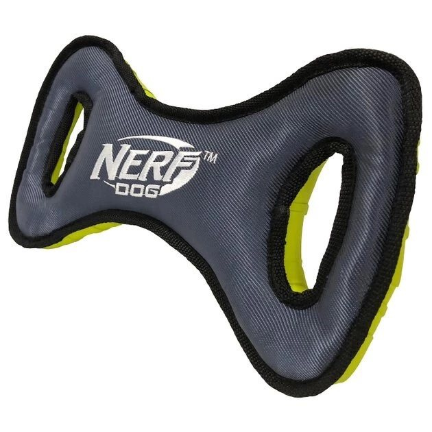Nerf Dog Tuff Tug Foam Filled Nylon Plush Infinity Tug Dog Toy, 12.5-in - Image 2