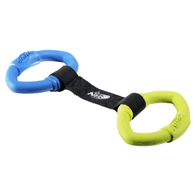 Nerf Dog Tuff Tug Two Ring Strap Dog Toy - Image 2