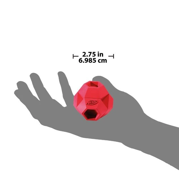 Nerf Dog Reactor Hex Ball Dog Toy, 2.75-in - Image 3