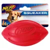 Nerf Dog Squeaker Wave Football Dog Toy, 5.5-in