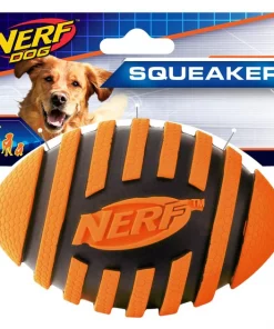 Nerf Dog Squeaker Spiral Football Dog Toy