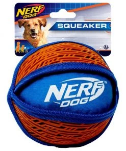 Nerf Dog Squeaker Force Grip Ball Dog Toy