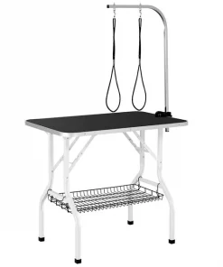 Yaheetech Dog & Cat Grooming Table, Black