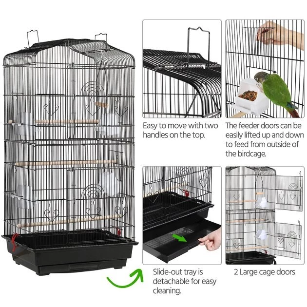 Yaheetech 36-in Bird Cage, Large - Image 7
