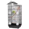 Yaheetech 39-in Parrot Bird Cage, Black, Large
