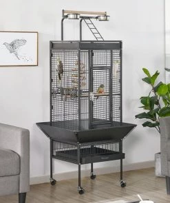 Yaheetech 61-in Rolling Parrot Cage & Playtop