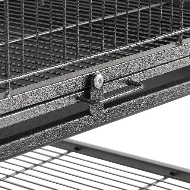 Yaheetech 52-in Rolling Bird Cage, Hammered Black, Large - Image 8