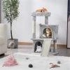 Yaheetech 3 Tiers 36-in Plush Cat Tower with Double Cat Condo
