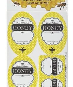 Little Giant Honey Jar Bee Labels