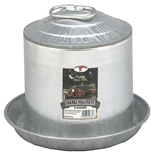 Little Giant Double Wall Metal Poultry Fount