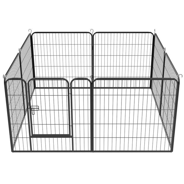 Yaheetech 8-Panel Wire Dog & Cat Exercise Playpen, 32-in