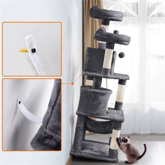 Yaheetech 62.2-in Multi-Level Cat Tree - Image 8