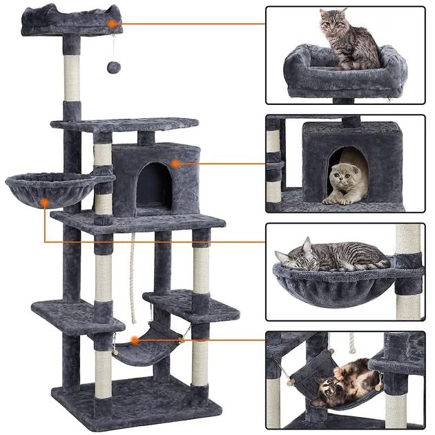 Yaheetech 69.5-in Multi-Level Cat Tree - Image 4