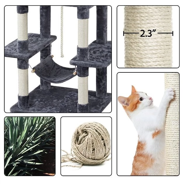 Yaheetech 69.5-in Multi-Level Cat Tree - Image 6