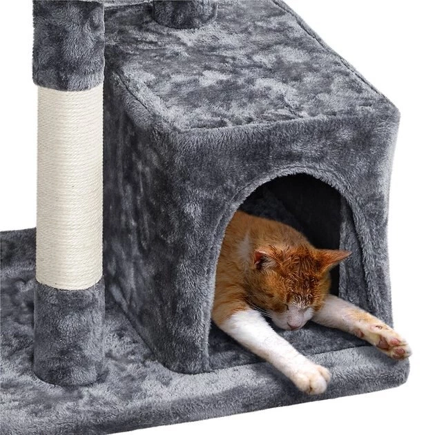 Yaheetech 33-in Plush Cover Cat Tree - Image 6