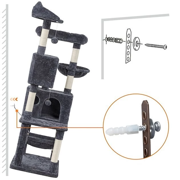 Yaheetech Multi-Level 64.5-in Cat Tree - Image 9