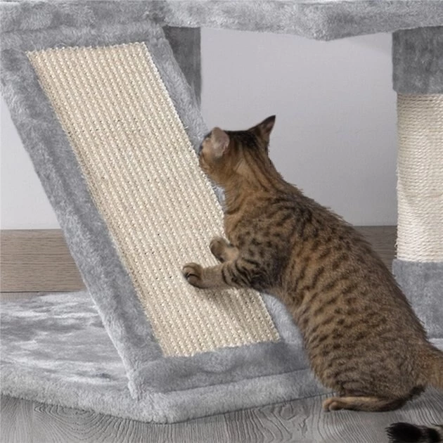 Yaheetech 55-in Plush Cat Tree & Condo - Image 6