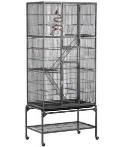 Yaheetech 69-in Parrot Cage with Detachable Stand