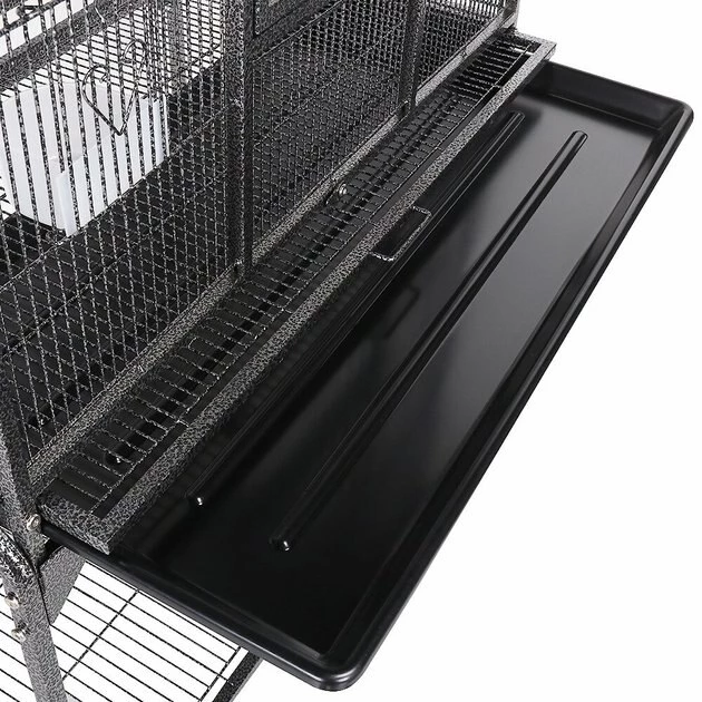 Yaheetech 63-in Open Top Metal Parrot Cage with Detachable Rolling Stand - Image 8