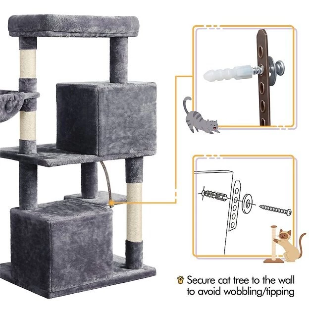 Yaheetech 46.5-in Plush Cat Tree - Image 9