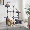 Yaheetech Activity Town 53.5-in Plush Cat Tree