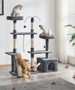 Yaheetech Activity Town 53.5-in Plush Cat Tree