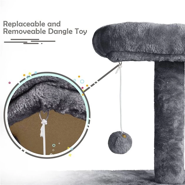 Yaheetech Activity Town 53.5-in Plush Cat Tree - Image 7