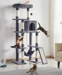 Yaheetech Multi-Level 63-in Plush Cat Tree