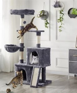 Yaheetech Multi-Level 53.5-in Plush Cat Tree