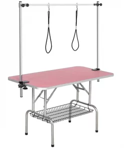 Yaheetech Foldable Retractable Bath Dog & Cat Grooming Table