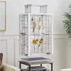 Yaheetech Open Play Top Bird Cage Transparent Parrot Cage