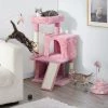 Yaheetech 36-in Cat Tree Tower, Pink, Large
