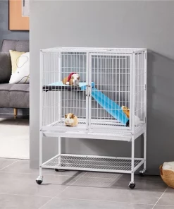 Yaheetech 1-story Removable Ramp & Platform Small Pet Cage, 34-in